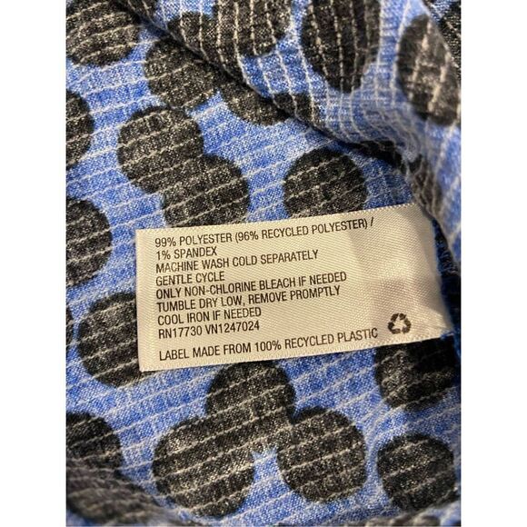 AVA & VIV plus size black and royal blue polkadot, dress size 2X - Picture 12 of 12